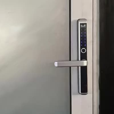 Keyless entry lock with a keypad for a dome entrance door