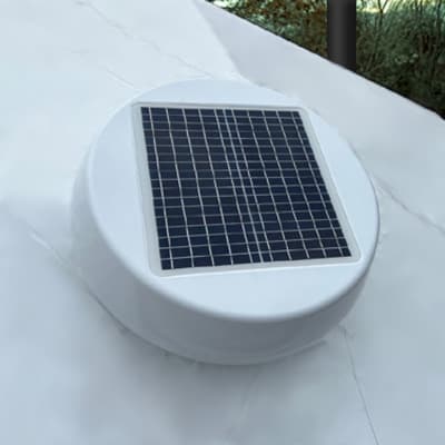 Solar ventilation fan and its separate solar panel