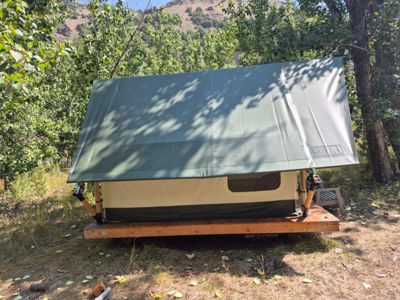 Aurora I Safari Tent at Moonshine Meadows near Jarbidge, Nevada